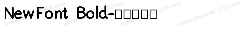 NewFont Bold字体转换